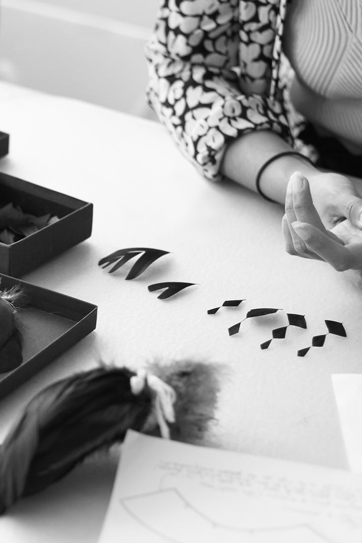 Janaina Milheiro - designer textile - création pour notre Edition Limitée L'ENVOLEE  - La Ligne Numérotée